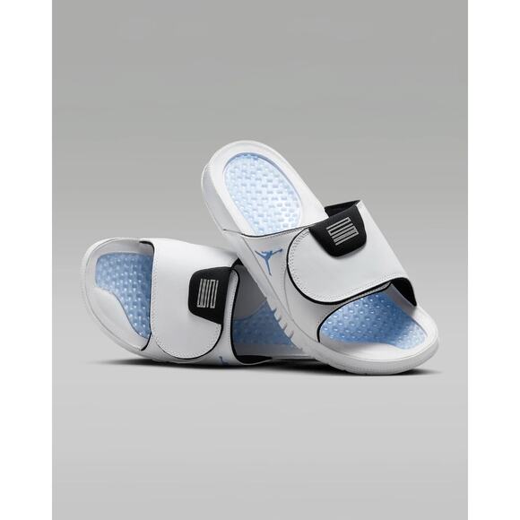 Nike Mens Jordan Hydro Retro XI Slides Sandal White Blue Size 8 FN2452 104 NEW - Picture 1 of 6